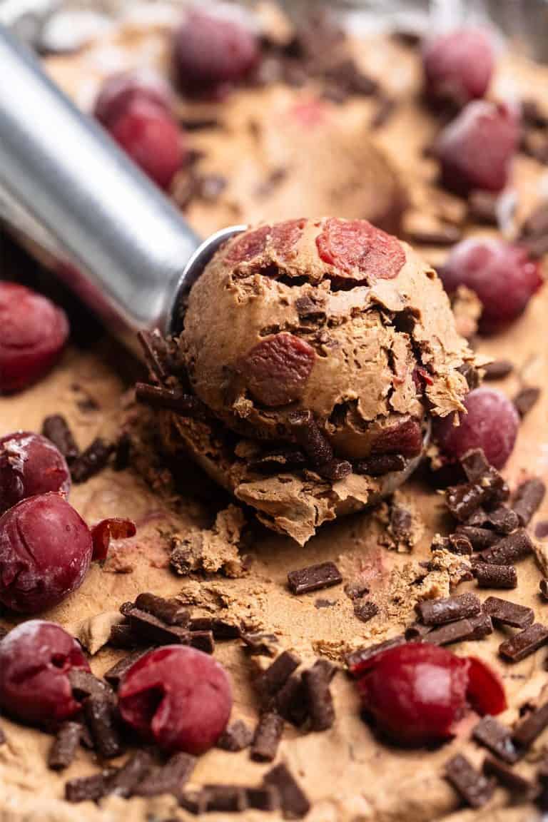 Condensed Milk Chocolate Cherry Ice Cream