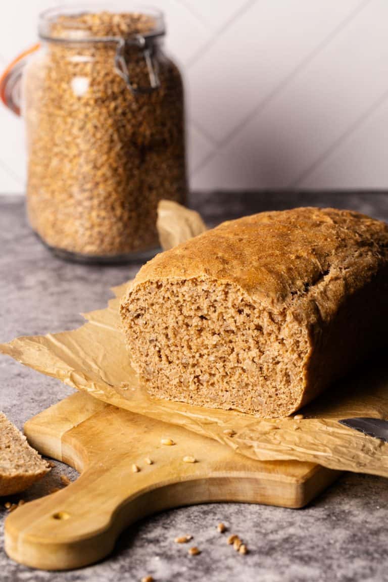 No-Knead Spelt Bread (German Dinkel Bread)