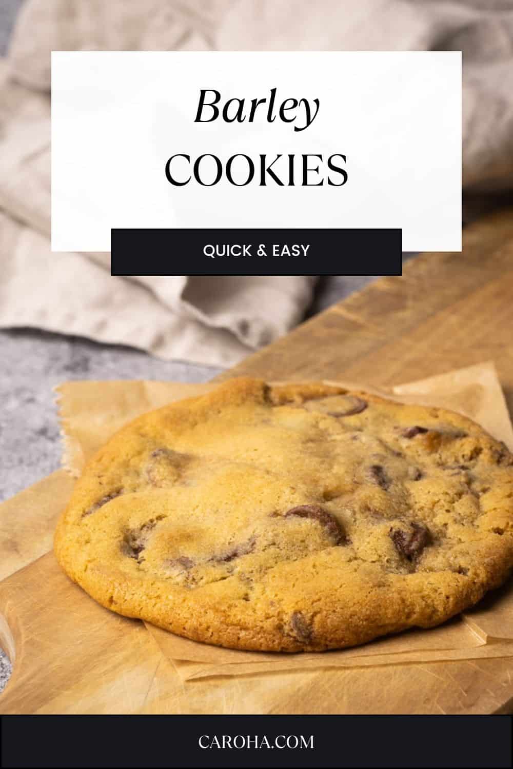 Soft Barley Chocolate Chip Cookies Caroha