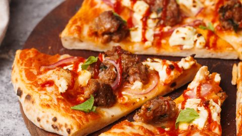 Spicy Sausage Pizza - Caroha