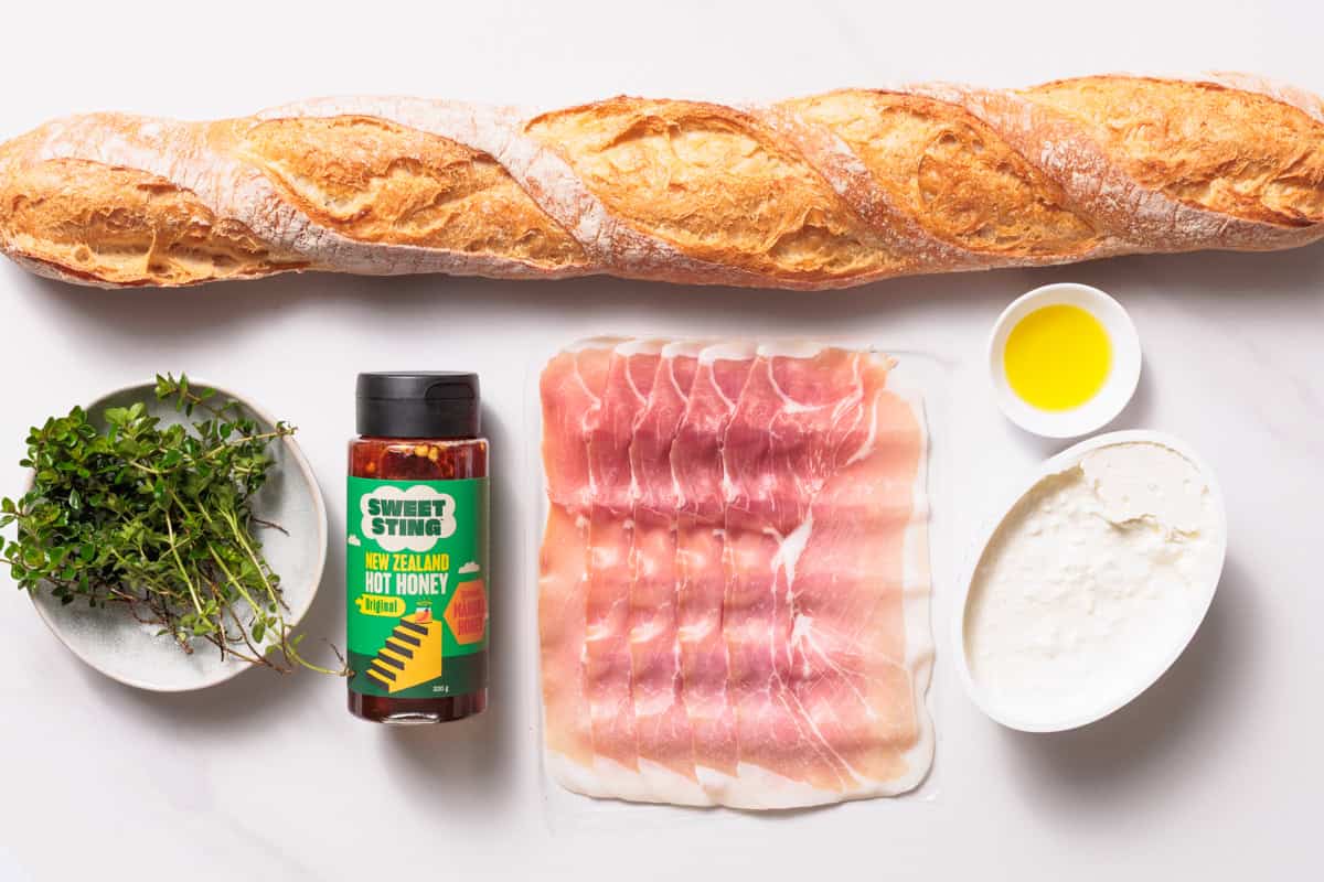 Ingredients laid out for the recipe.